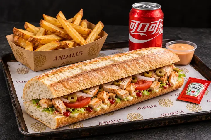 Andalus chicken sandwich combo