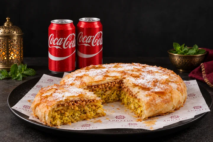 Traditional Moroccan chicken pastilla